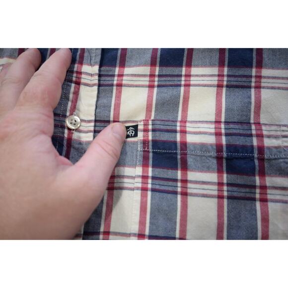 Brooks Brothers 346 Dress Shirt Plaid Short Sleeve Mens Size Medium - Picture 5 of 7